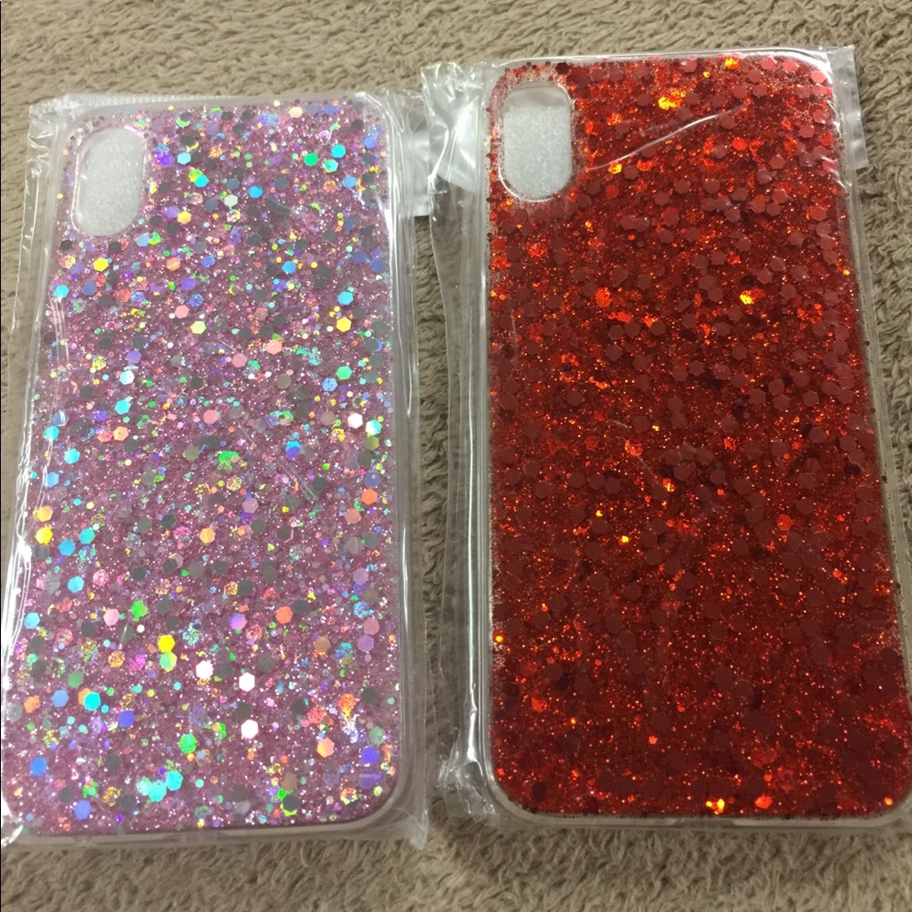 iPhone 10 glittering phone cases
